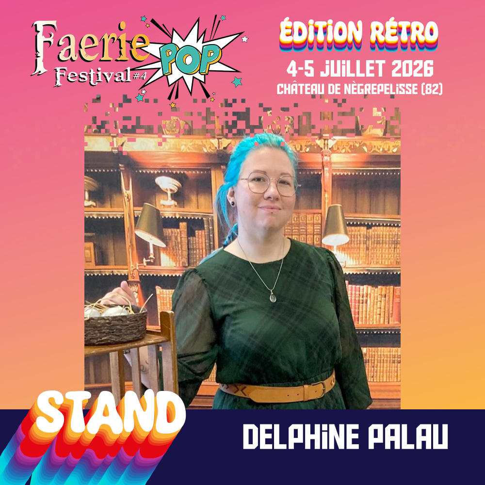 Delphine Palau autrice de livres-jeux au FaeriePop Festival 2026