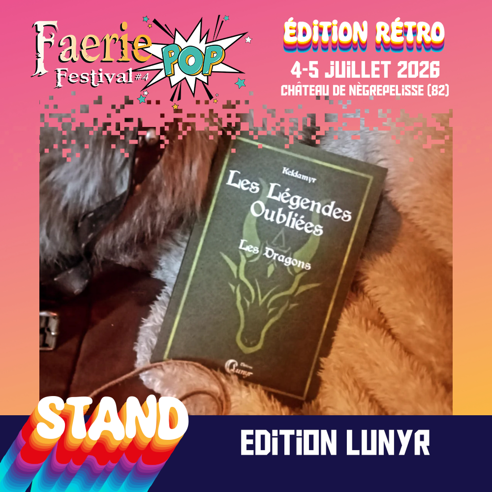 Les Éditions LUNYR au FaeriePop Festival 2026 à Nègrepelisse